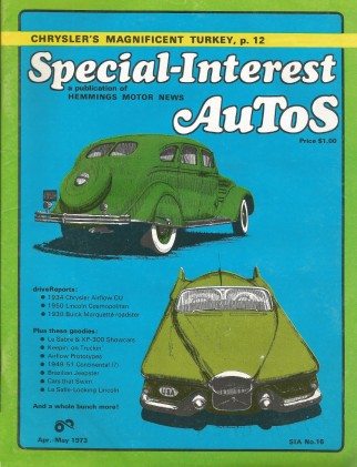 SPECIAL-INTEREST AUTOS 1973 APR #16 - AIRFLOW Spl, Le Sabre & XP-300 CONCEPTS